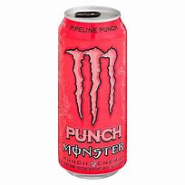 Pack de 12 canettes Monster punch pipeline  , 50 cl